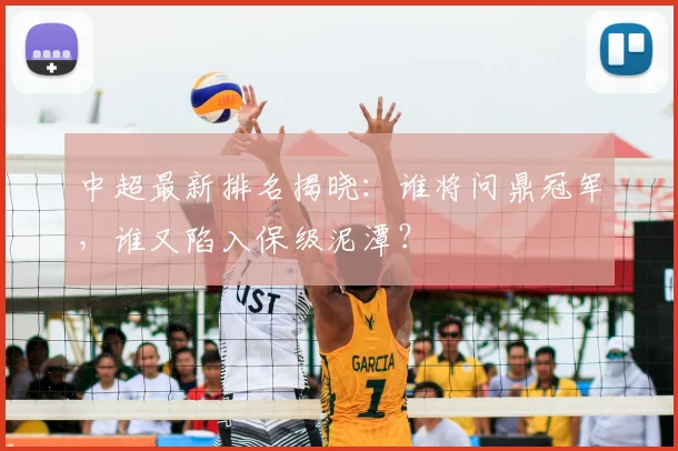 中超最新排名揭晓：谁将问鼎冠军，谁又陷入保级泥潭？